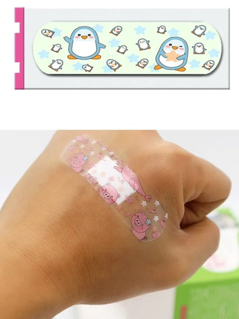 Cartoon Band-Aid Wound Plast Children Kids, Hemostasis Adhesive Bandages Acne Band-aids Household First Aid Supplies - 120 Pieces