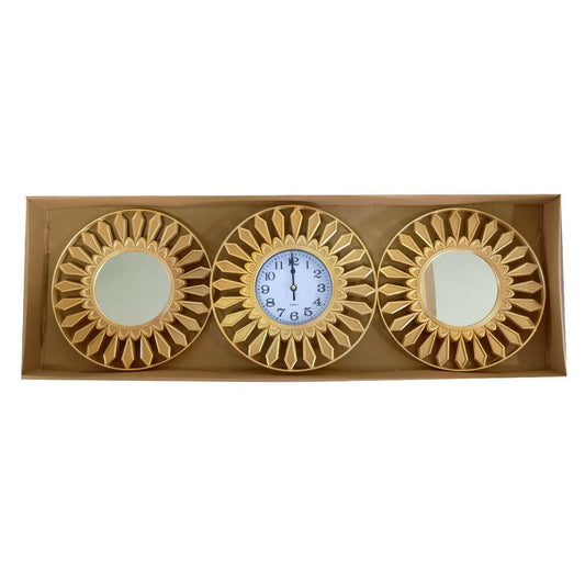 Wall Clock Set (Golden)