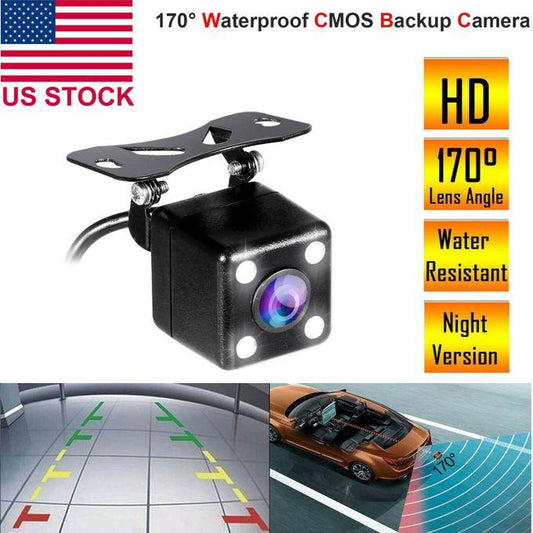 Car Rear View Reverse Backup Camera Night Vision Parking 170° Viewing Angle, Waterproof Camera Night Vision