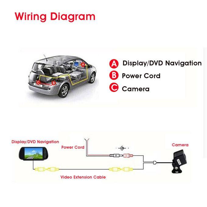 Car Rear View Reverse Backup Camera Night Vision Parking 170° Viewing Angle, Waterproof Camera Night Vision