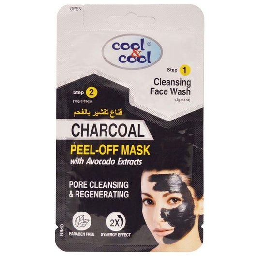 Cool & Cool 2-in-1 Charcoal Peel Off Mask With Avocado Extracts