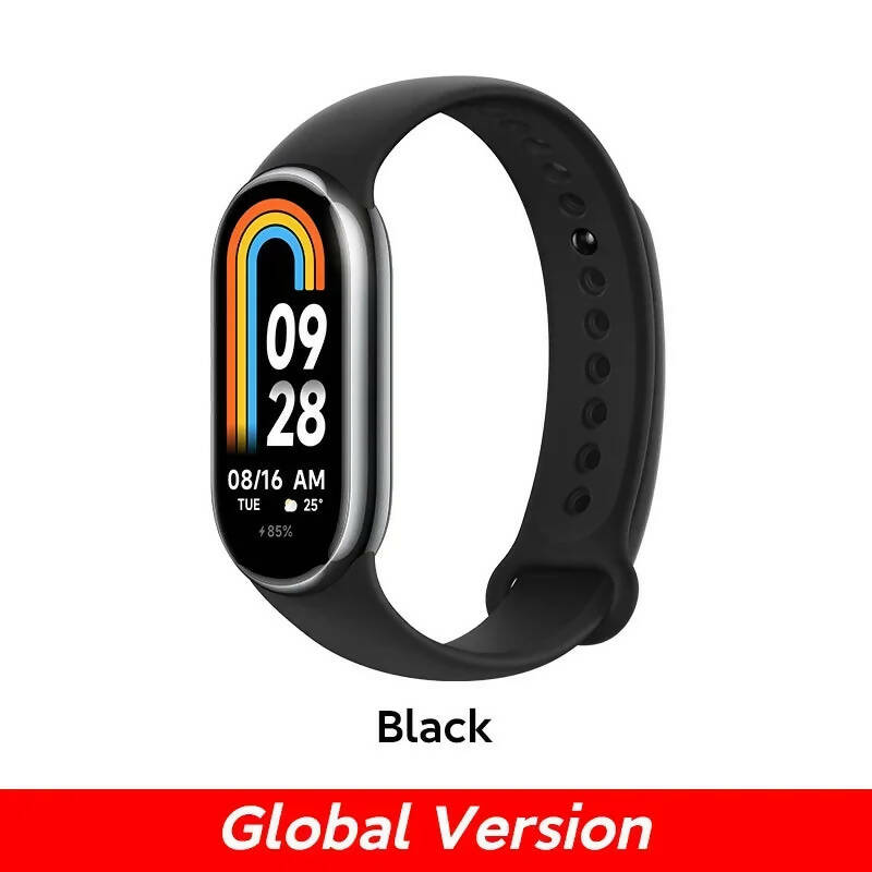 Global Version Xiaomi Smart Band 8 Blood Oxygen Monitor 1.62'' AMOLED Screen 16 Days Battery Life