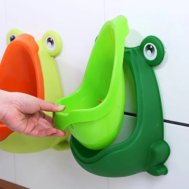 Cute Frog Boys Urinal, Potty Training Urinal, Male Potty Training Urinal Without Hole for Toilet