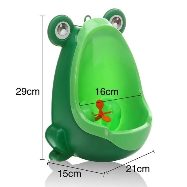 Cute Frog Boys Urinal, Potty Training Urinal, Male Potty Training Urinal Without Hole for Toilet