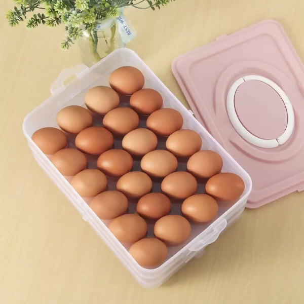 Egg Storage Container – 3 Layers x 24 Cells