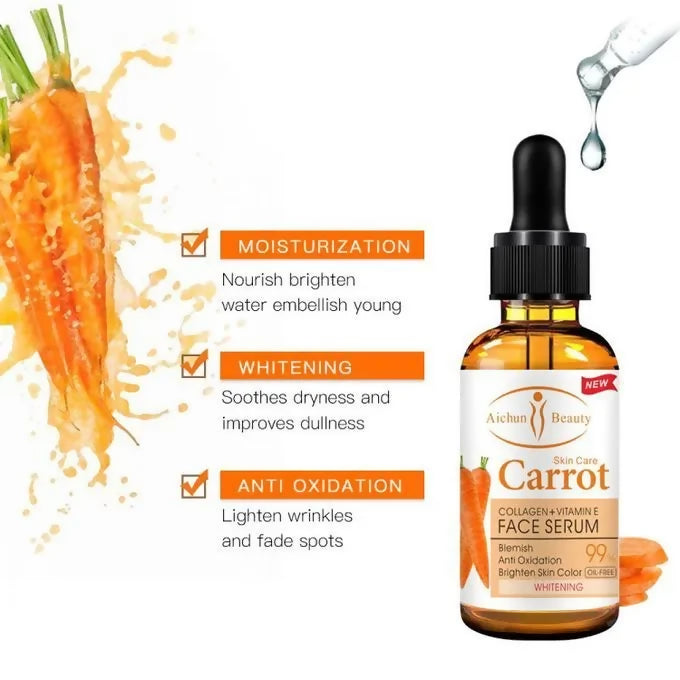 Aichun Beauty CARROT Collagen & Vitamin E Skin Care Face Serum