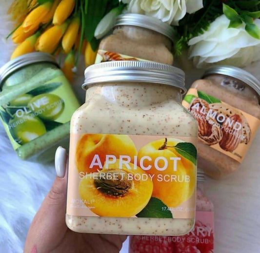 Wokali Apricot Sherbet Body Scrub 350ml