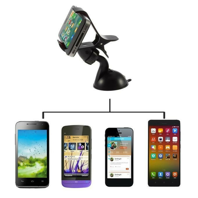 Universal 360° Car Windshield Mount Holder Bracket