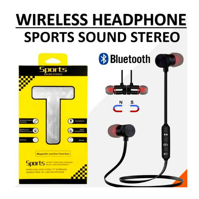 Wireless Sports Bluetooth Earphone Magnetic Wireless Headphones.