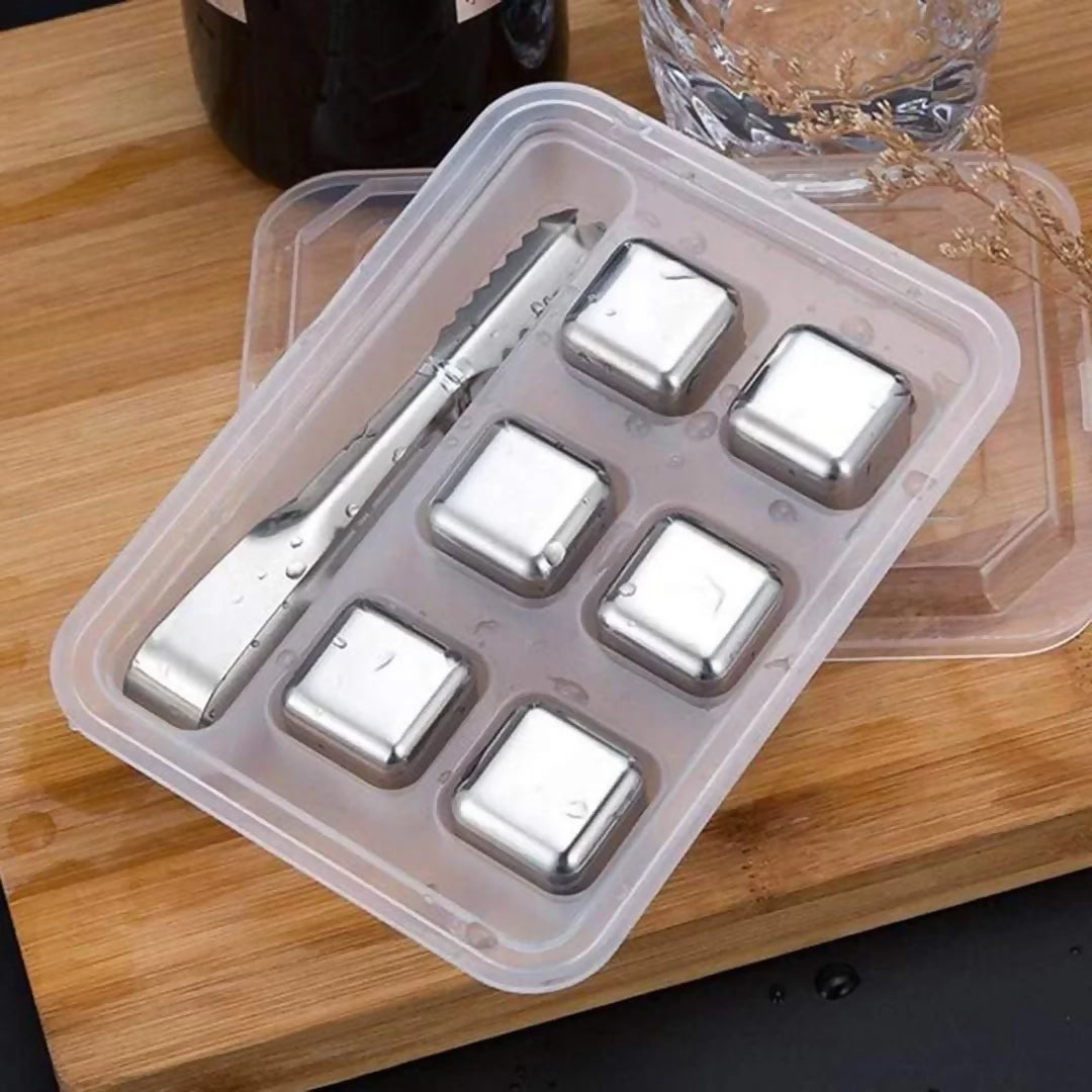 S/Steel Ice Cube Set