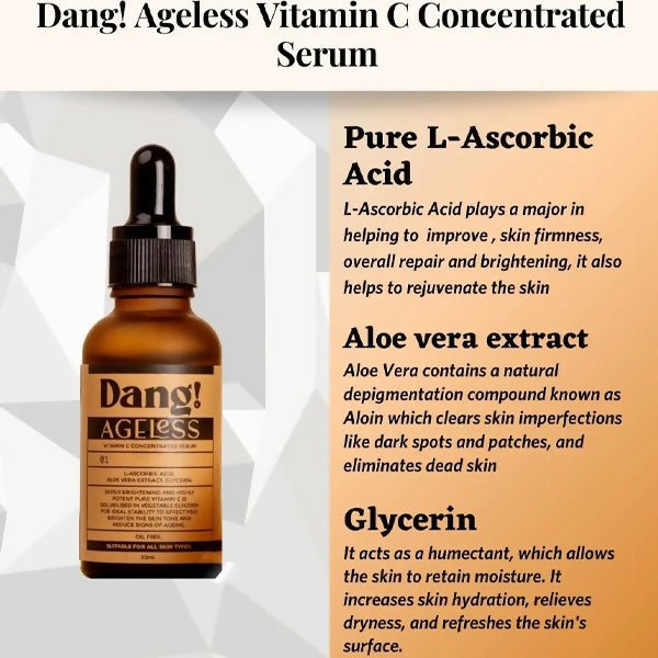 Dang! Ageless Vitamin C Concentrated Serum (Oil Free) - (30ml) - 