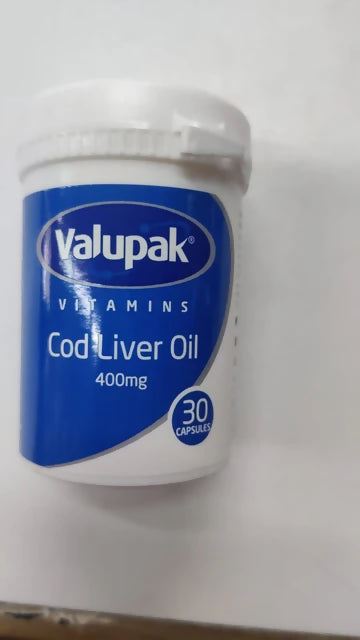 Valupak Cod Liver Oil 1000mg Capsules 30