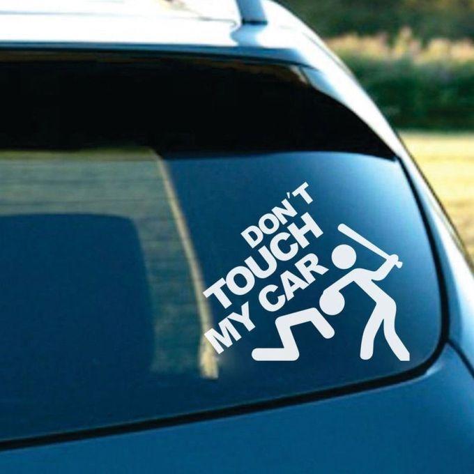 Generic Don't Touch My Car Sticker Vinyl Decal Bumper Window Decor Removable Paster