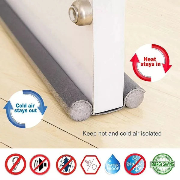 Flexible Door Bottom Seal Strip – Draft Stopper & Noise Blocker | Self-Adhesive Gap Guard for Home & Office