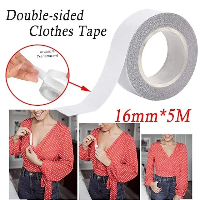 Double Sided Body Tape, Self-Adhesive Bra Clothes Tape, Dress Shirt Secret Sticker, Clear Lingerie Tape Invisible Chest Patch