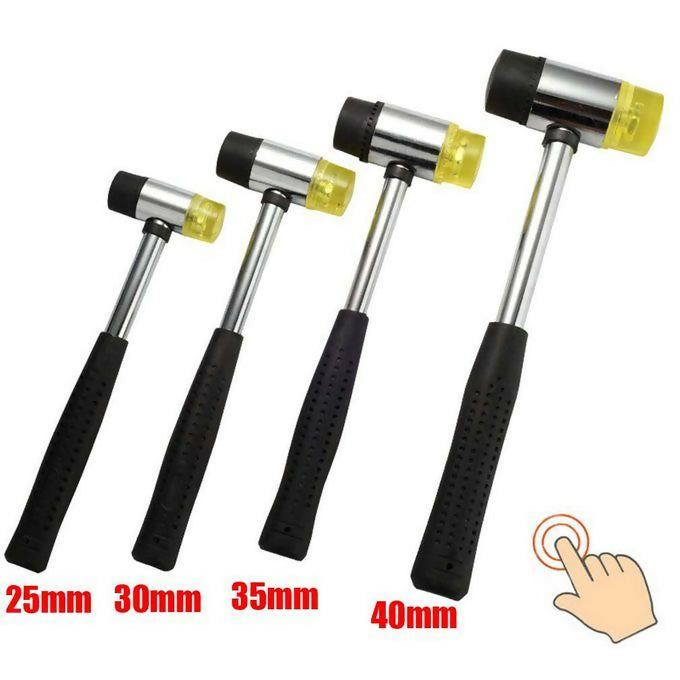 Mallet Soft Rubber Hammer Double Faced Tap Non-Slip Multifunctional Window Bead Double Face Tap Rubber Hammer Mallet