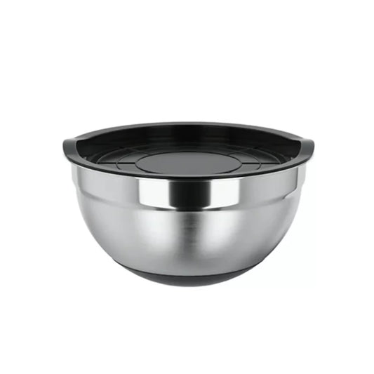 S/Steel Mixing Bowl With Lid 16cm