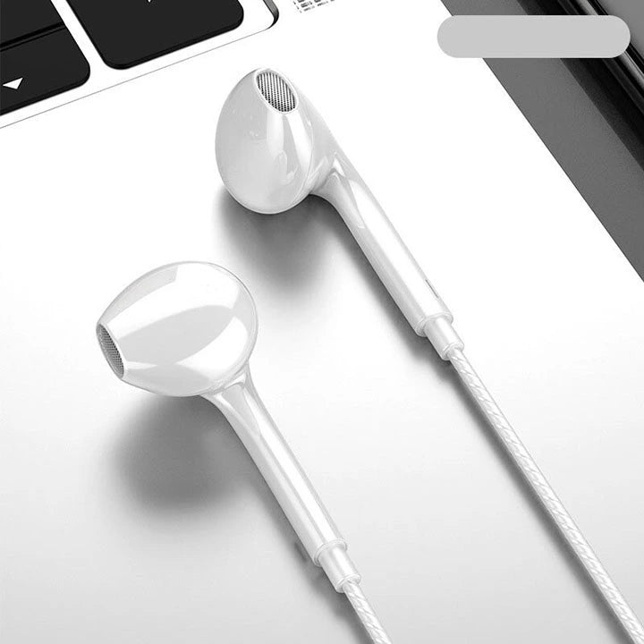 Premium 2024 3.5mm Wired In-Ear Headphones: Bass Stereo Earbuds with Mic