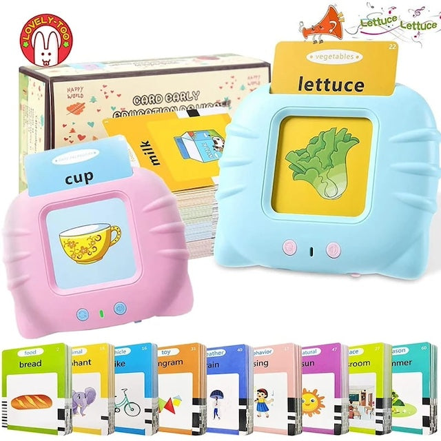 Early Educational Flash Audio Cards, Pocket Speech for Toddlers Toy, Sight Words Talking Flash Cards, Learning Speech Toys