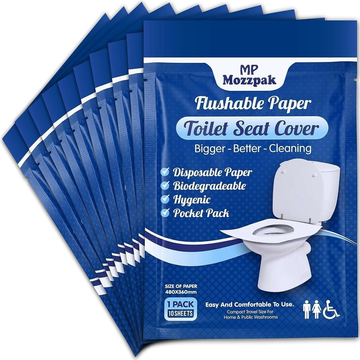 10 pcs Disposable Toilet Seat Cover