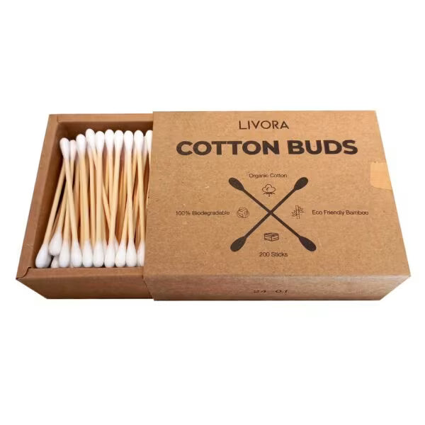 200pc Eco-Friendly Bamboo Cotton Buds Pack – LIVORA