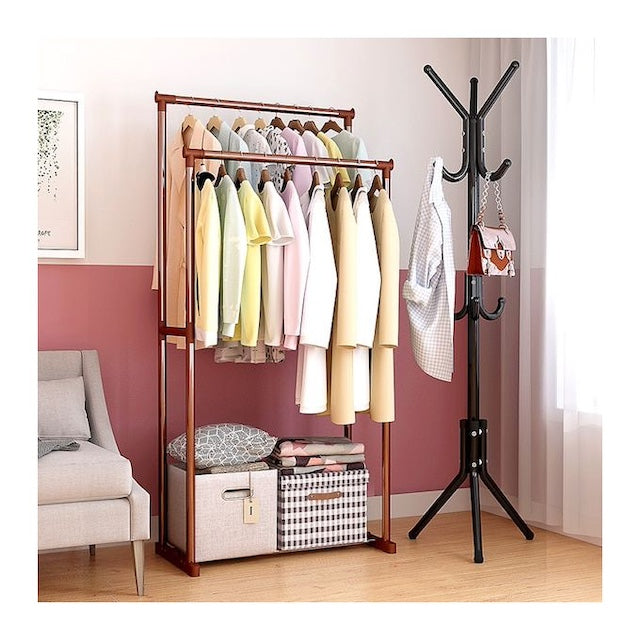 Household Bedroom Economical Clothes Rack, Floor Hanger Simple Bag Rack, Floor Standing Coat Rack, Hat Rack Organizer