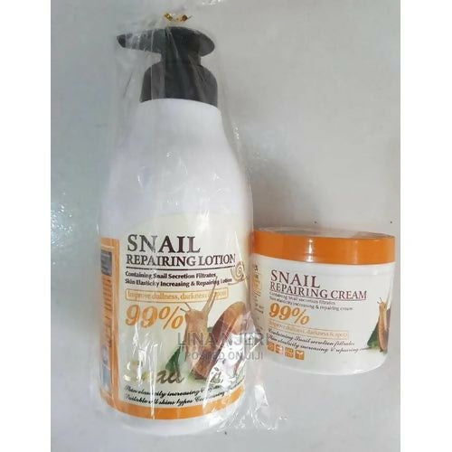 snail repairing lotion and snail cream