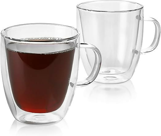 Double Walled Glass Mug 250ml