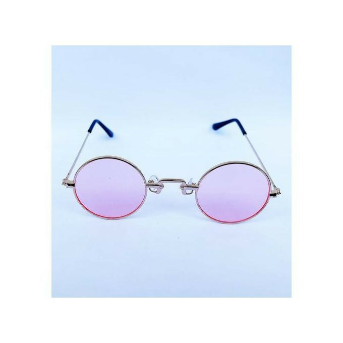 Retro Round Pink Designer Sunglasses