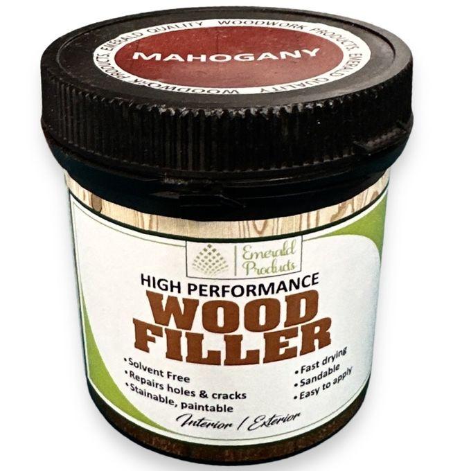 Emerald Mahogany - Wood Filler, Emerald Wood Filler - Pine, High Performance Interior & Exterior Waterproof - 400g