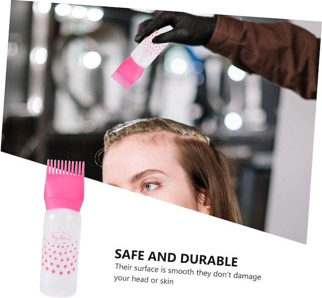 50oz Empty Hair Dye Applicator Brush Bottle, Oil Applicator Comb Bottle, Salon shampoo Dispensing Brush and Styling Tool