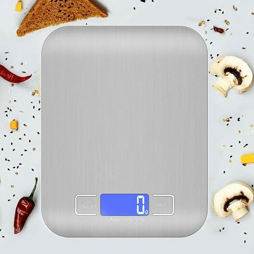 5Kg Digital Kitchen Scale – Silver/Pink