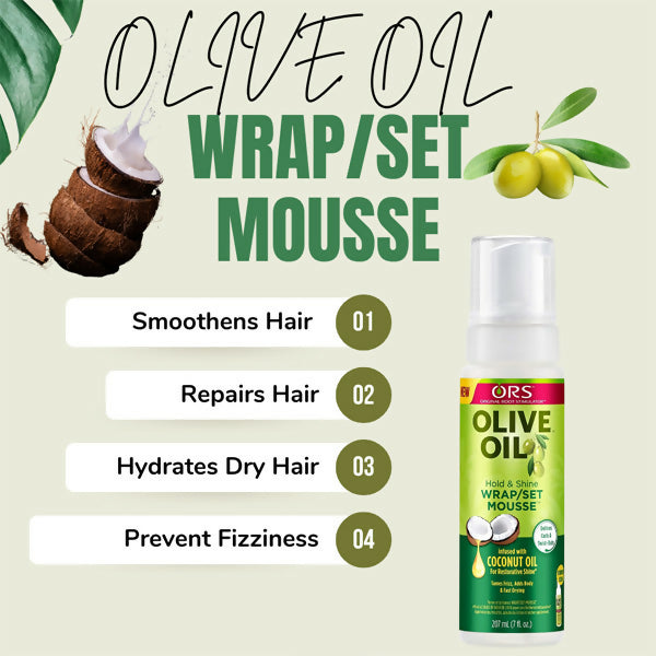 ORS OLIVE OIL WRAP SET MOUSSE 207ML