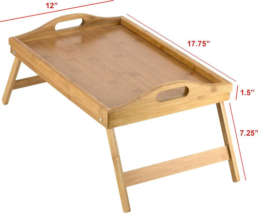 Foldable Bamboo Bed Tray