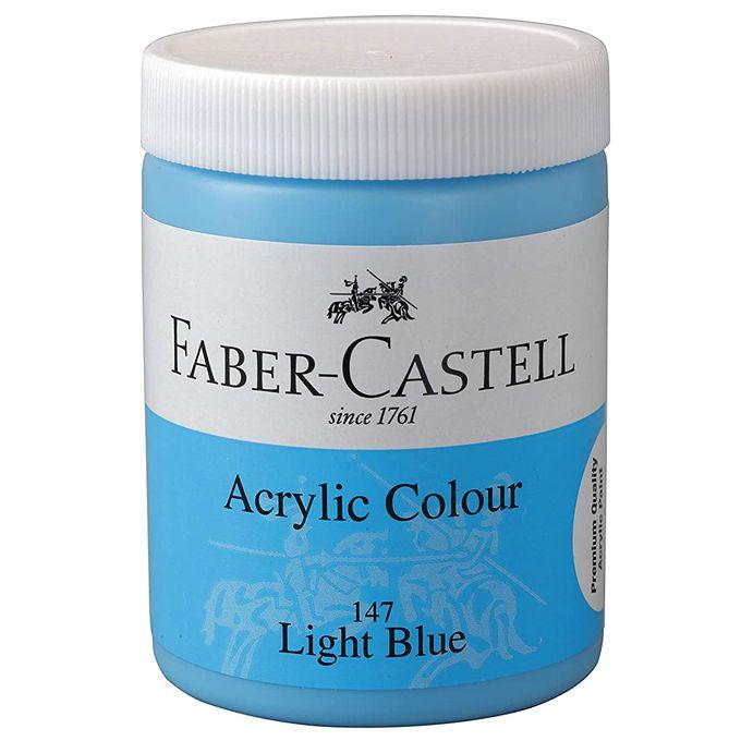 Faber Castell 140ml Premium Quality Acrylic Paints Colour Light Blue - 147