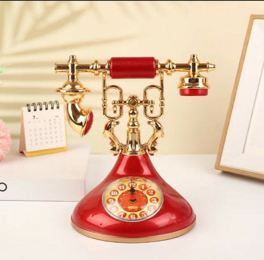 Retro telephone alarm clock create description