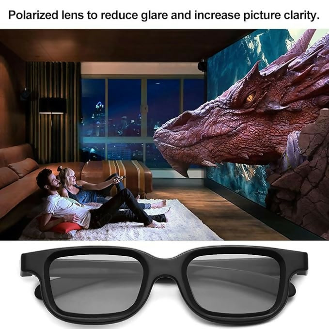 3D Glasses Polarized Lenses Watching Cinema Movies