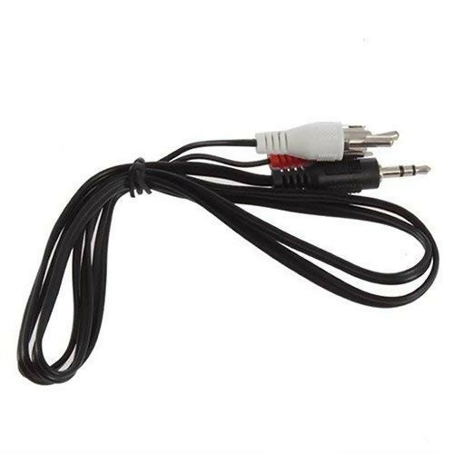 1 to 2 3.5mm Male Stereo Auxiliary Audio Jack - RCA Cable