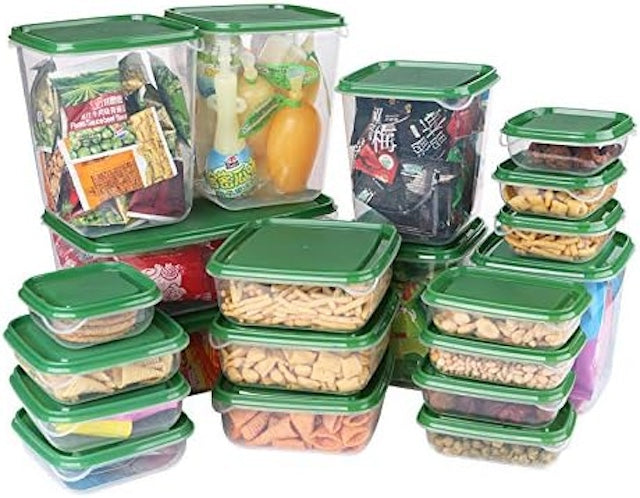 Airtight Food Storage Containers with Lids, Refrigerator Plastic Sealed Cans, Preservation Transparent Sealed Container Jars