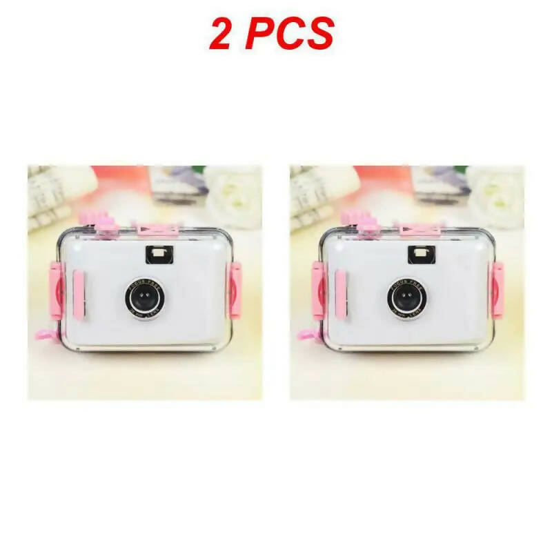 2/5PCS Waterproof Camera Compact Size Waterproof Captures Memories User-friendly Durable Retro Waterproof Camera Retro Camera