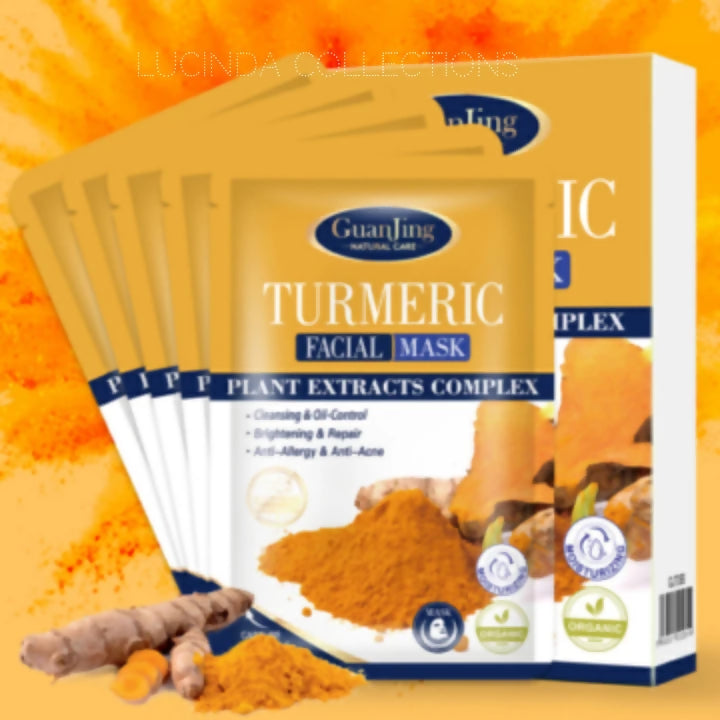 10Pcs Turmeric Facial Mask