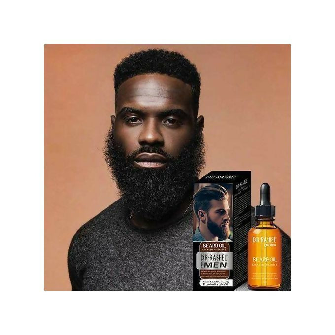 Dr. Rashel Beard Growth Oil With Argan Oil + Vitamin E For Men.