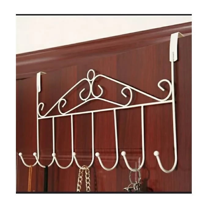 Over Door Metal Hanger with 7 Hooks