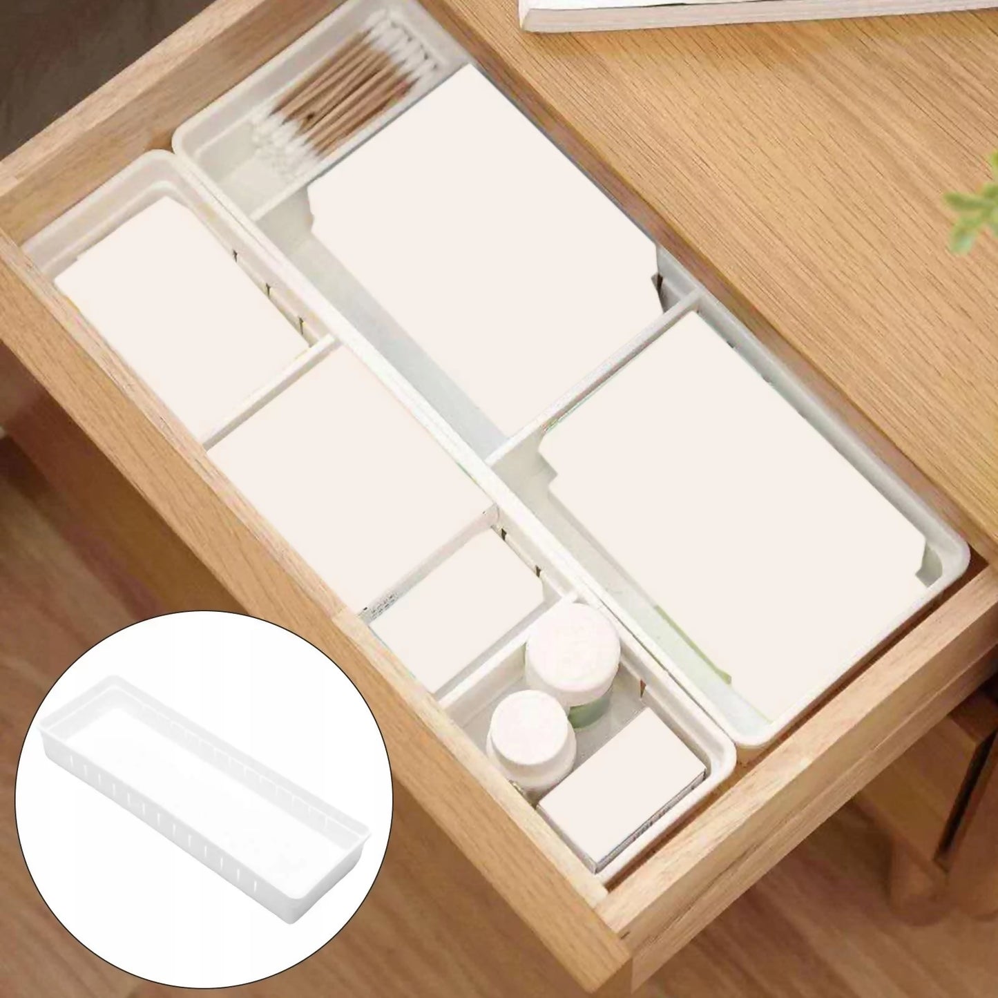 Plastic Drawer Organizer Tray 34.7×7.8cm