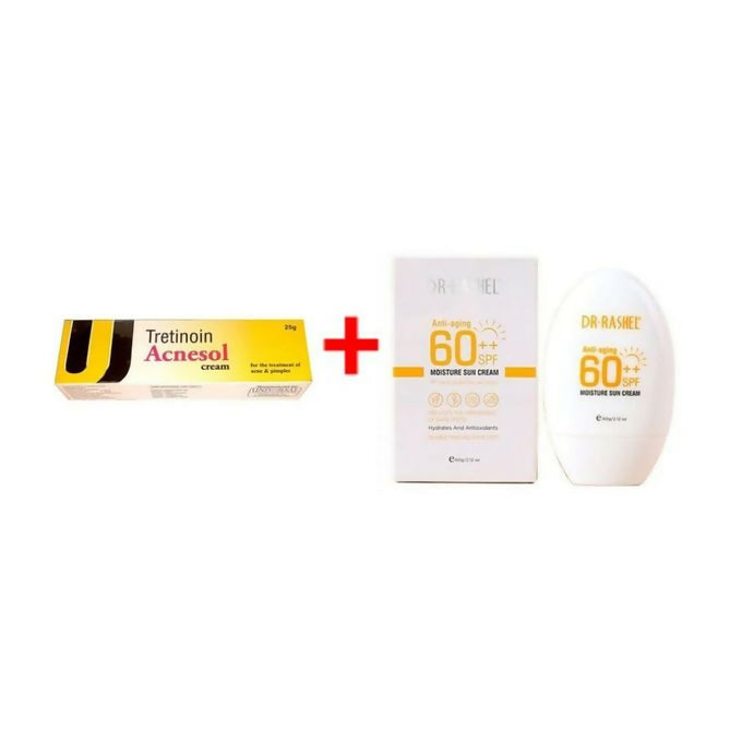 Tretinoin Acnesol Acne Cream 25g + Free Sunscreen