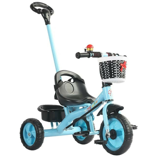 Tricycle with push handle