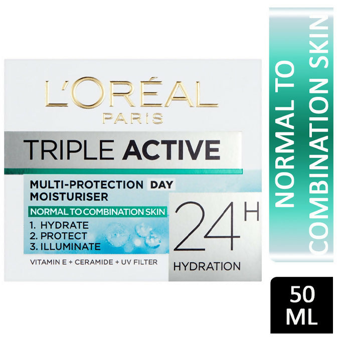 L'oreal Paris Triple Active Day Normal/Combination Skin - 50ml