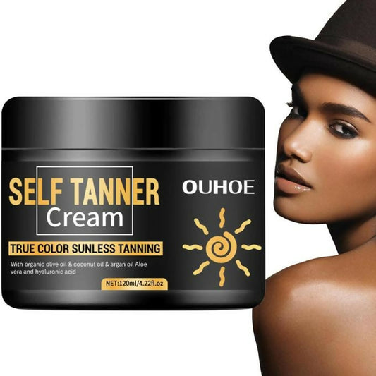Self Tanning Cream Sunless Bronzer Long Lasting Brown Sun Face