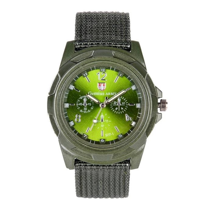 Gemius Army Racing Force Military Men Officer Fabric Watch, Men's Quartz Clock Man Army Military Wrist Watch