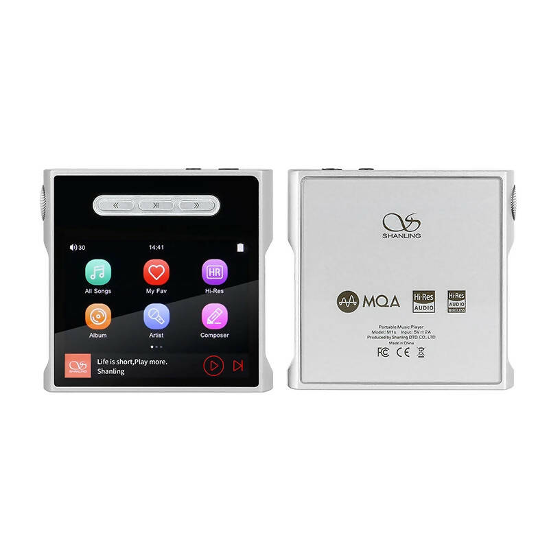 SHANLING M1s HiFi MP3 Player Bluetooth5.0 Digital Audio Player ES9038Q2M DSD512 PCM768kHz MQA Portable Music Player Lossless DAP